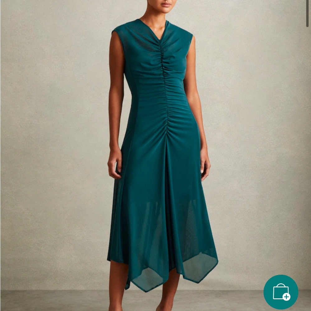 Reiss Lyra Teal Dress